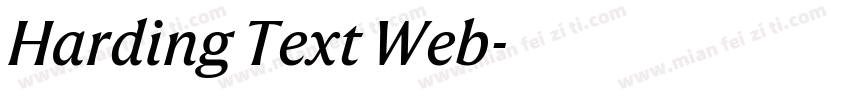 Harding Text Web字体转换